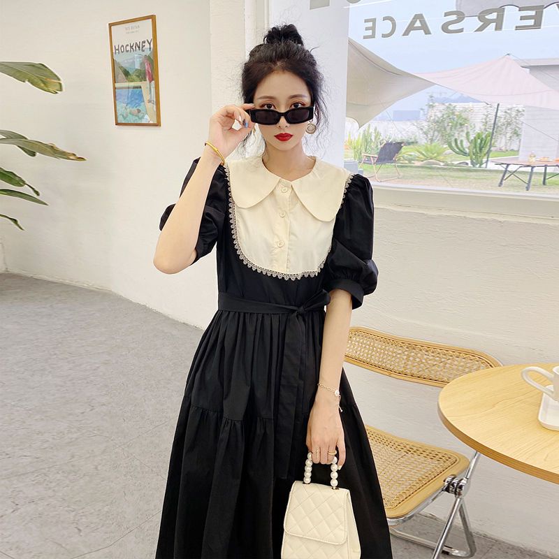 Đầm Dáng Dài Chiết Eo Phong Cách Thời Trang Retro Mùa Hè Dành Cho Nữ