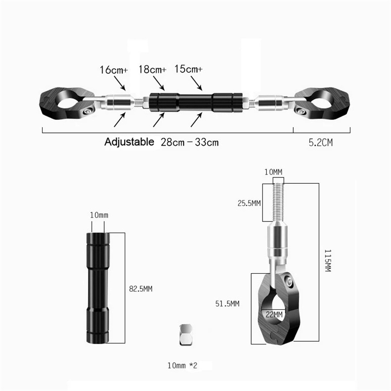 Thanh tay lái cân bằng chuyên dụng cho xe Honda Yamaha 22mm