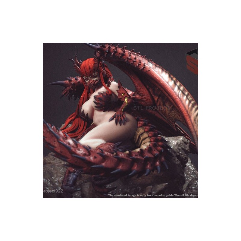 File in 3D mô hình Rathalos girl - Manga