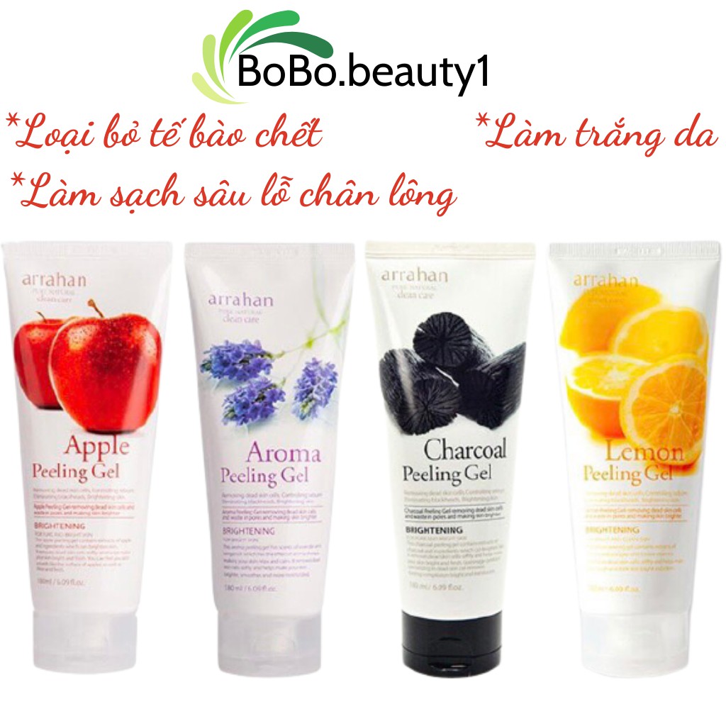 Tẩy da chết mặt ARAHAN loại bỏ tế bào chết làm sạch sâu lỗ chân lông trắng sáng da chính hãng Hàn Quốc
