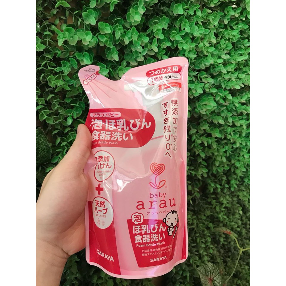 Nước rửa bình sữa Arau Baby chai 500ml