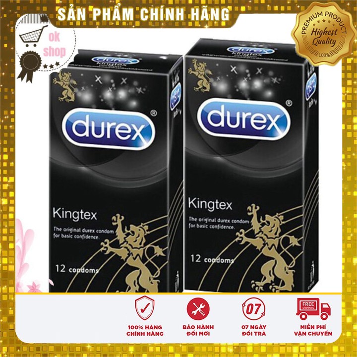 [CHÍNH HÃNG] Durex king text COMBO X2