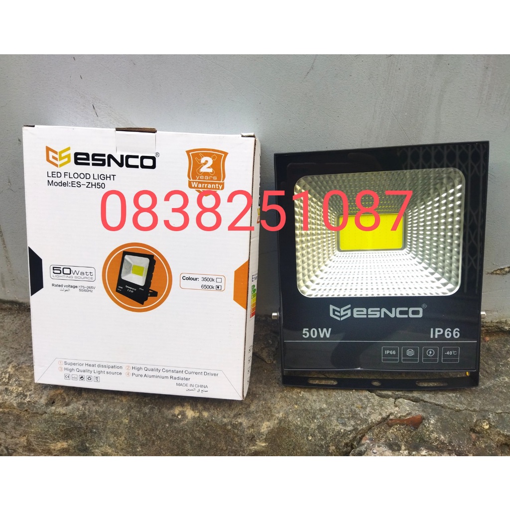 Đèn Pha Led 50w COB 5054 đủ công suất.