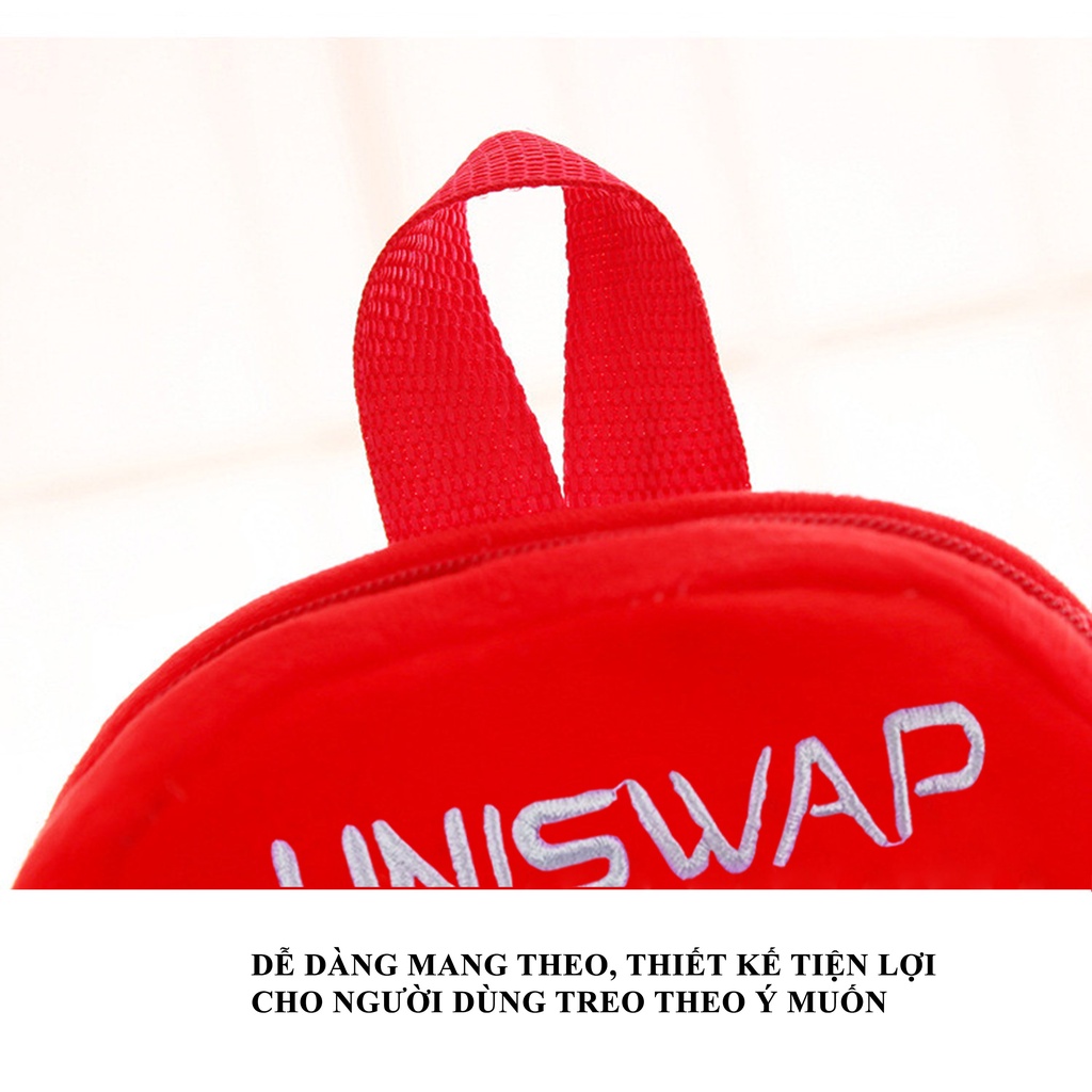 Balo UNISWAP hoạt hình siêu đáng yêu nhiều mẫu vải nhung mịn cho bé mầm non - mẫu giáo