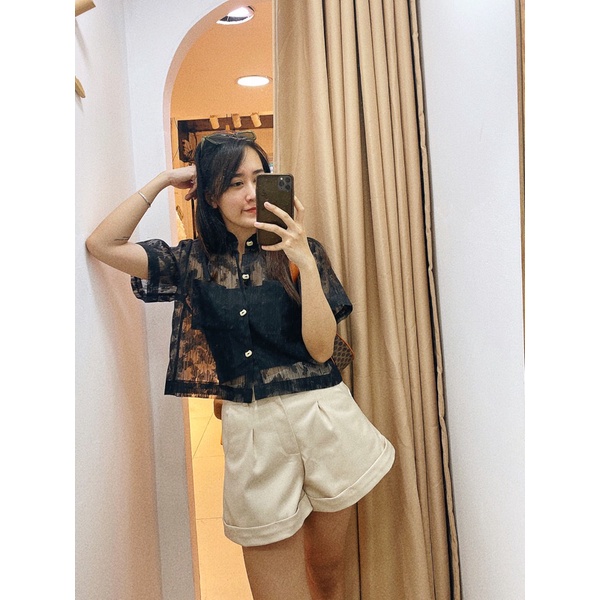 Set sơ mi xuyên thấu