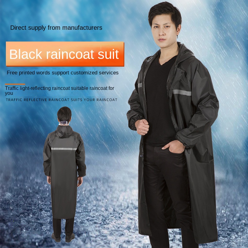 Áo Mưa Vải Oxford Phản Quang Dành Cho Người Lớn