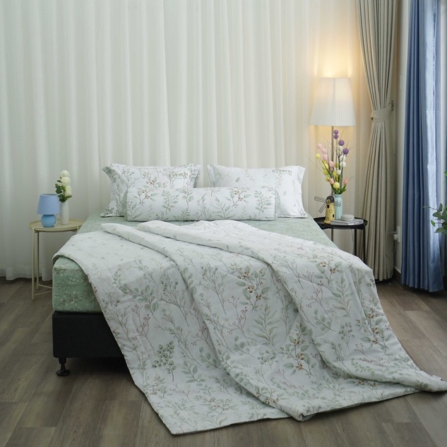 Bộ ga giường Everon Lite chất vải microfiber ELM 208 (4 món, không bao gồm chăn) | BigBuy360 - bigbuy360.vn