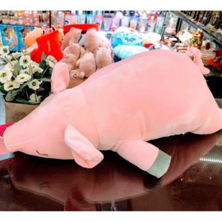 GỐI ÔM HEO LƯỜI GẤU BÔNG HEO LƯỜI 70cm