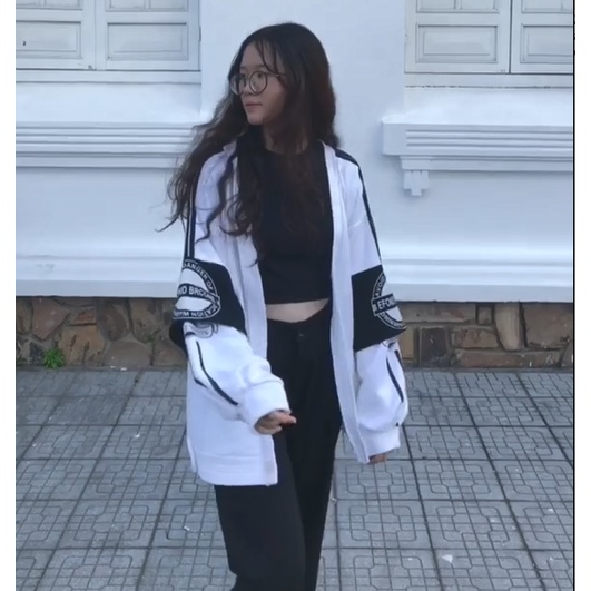 Áo Khoác Cardigan In Chữ Brcon Phong Cách Ulzzang Hàn Quốc Hot Trend Anne Boutique Mã 618