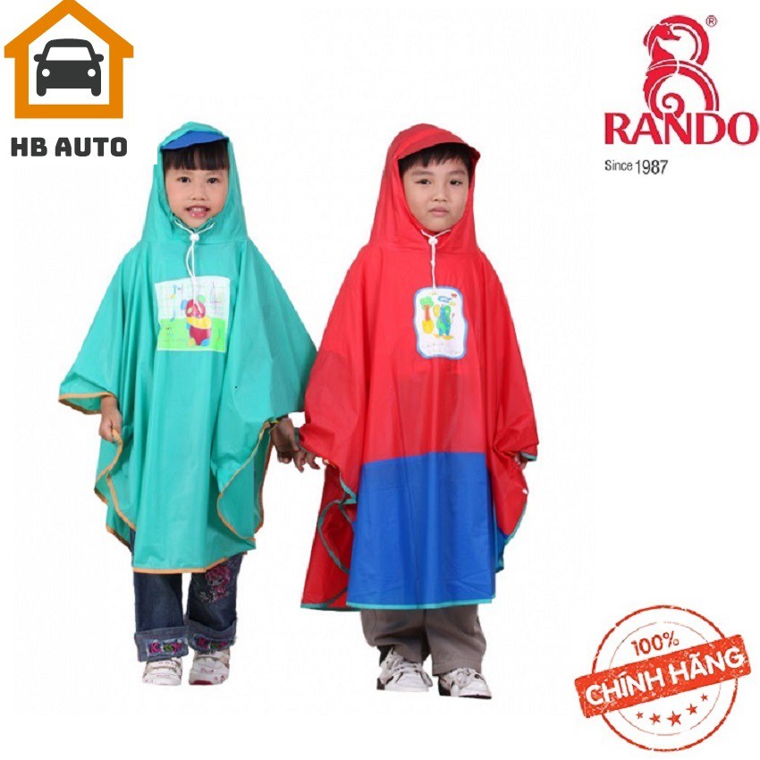 [ CAO CẤP] Áo mưa bướm trẻ em Rando Pocho dành cho các bé có độ tuổi từ (11 tuổi đến 12 tuổi) tương đương với size số 5