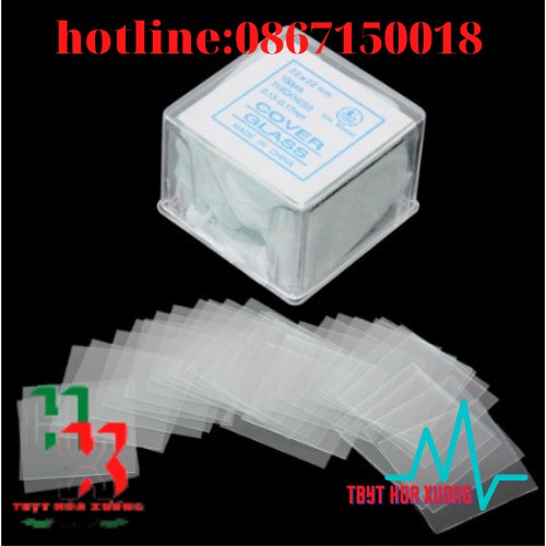 Lamen kính hiển vi 22x22mm hộp  100 kính