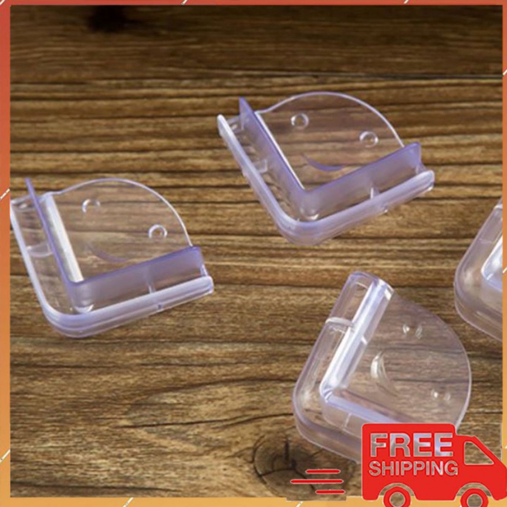 Set 4 Miếng Bịt Góc Bàn Silicone - Bịt Cạnh Bàn Chống Đập Đầu Vào Cạnh Bàn Cho Bé