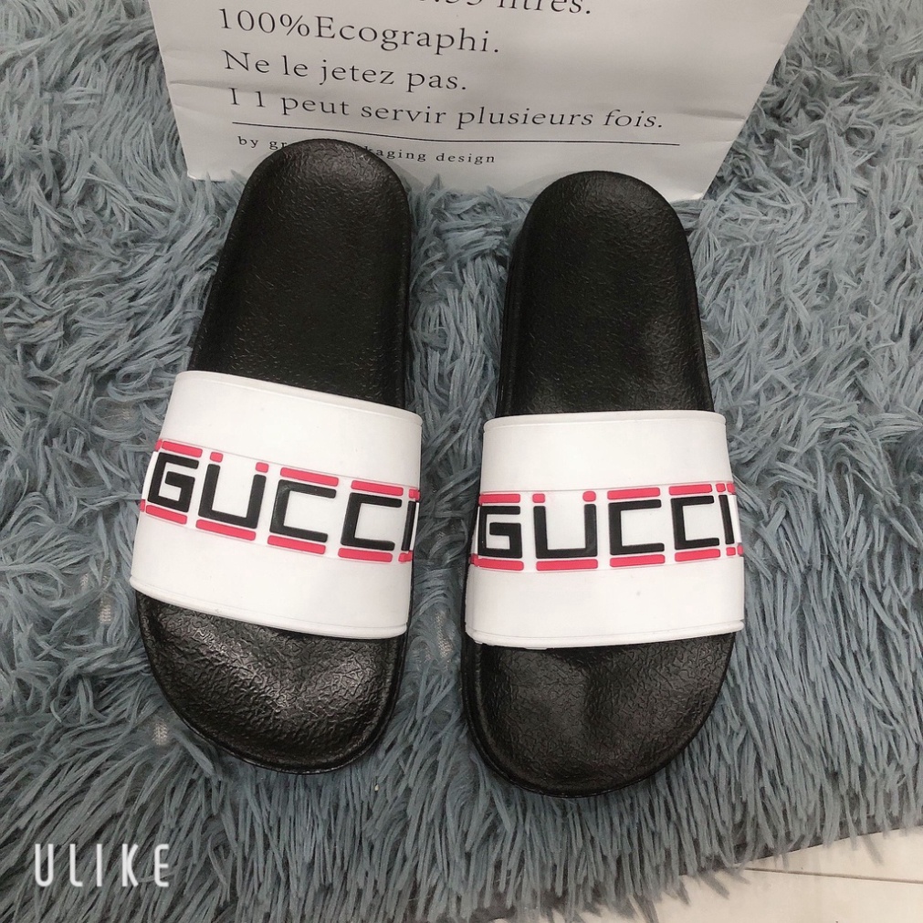 [FREE SHIP] [FREESHIP]Dép Thời Trang  Quai Ngang Nam Cao Cấp GUCCI Bản Đế Super Độn 3 cm Chiều Cao