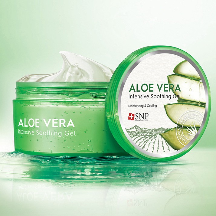 Gel Nha Đam Dưỡng Ẩm Làm Dịu Da Hàn Quốc SNP ALOE VERA INTENSIVE SOOTHING GEL