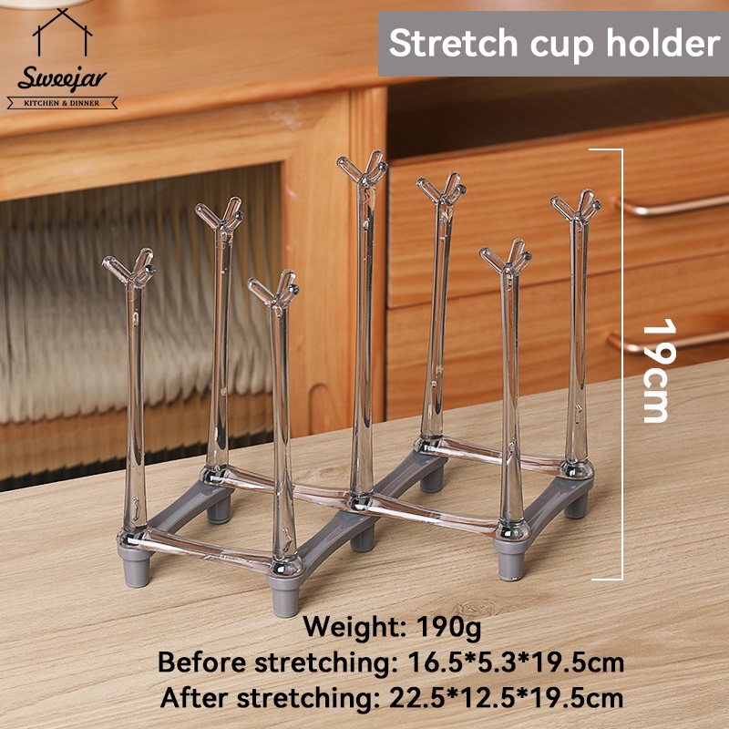 Sweejar Giá Đỡ Cốc Uống Nước Bằng PP Chống Trượt Tiện Dụng Cho Văn Phòng