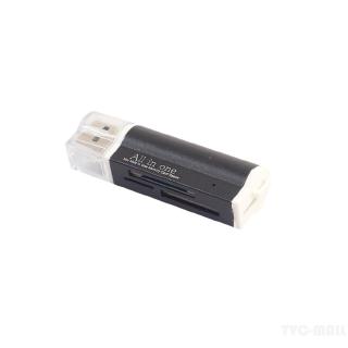 All-in-1 USB 2.0 Memory Card Reader for Micro MS (m2), MS Duo/MS PRO Duo, SD/MMC/SDHC/DC, Micro SD/T-Flash