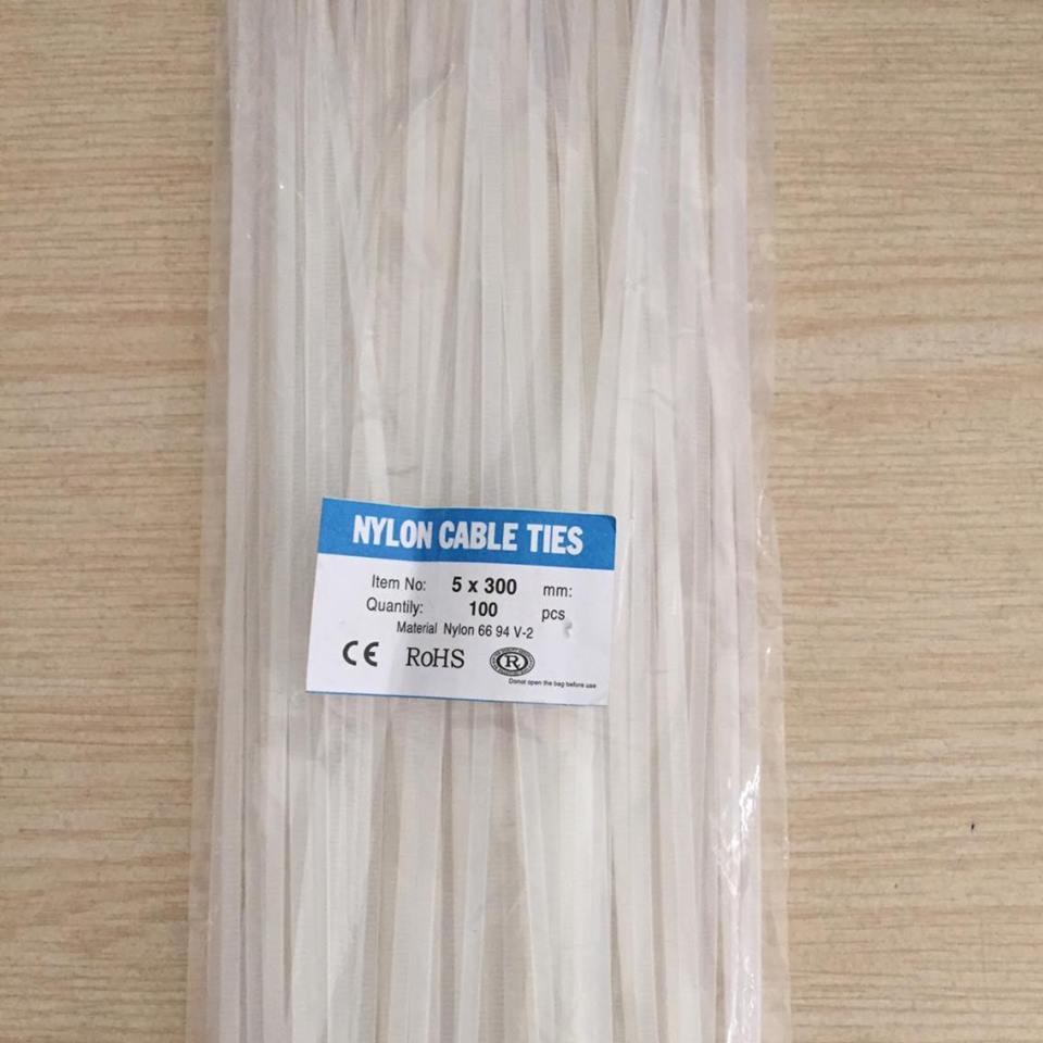 Dây rút, Dây thít dài 100mm, 150mm, 200mm, 250mm màu đen/ trắng