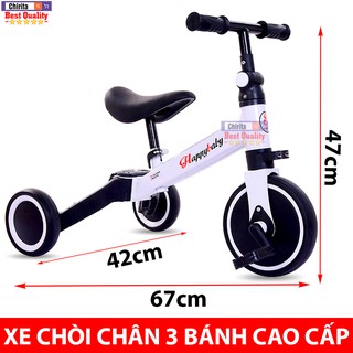 Xe Chòi Chân 3 Bánh Cao Cấp – Xe Đạp Thăng Bằng Gấp Gọn – Vận Động Thể Chất Cho Bé