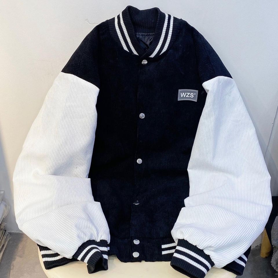 [sẵn] Áo varsity/bomber tay dài chữ WZS (ảnh thật tại shop)
