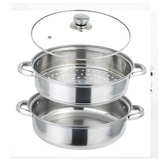 Nồi luộc hấp đa năng inox 28cm (dùng được các loại bếp)
