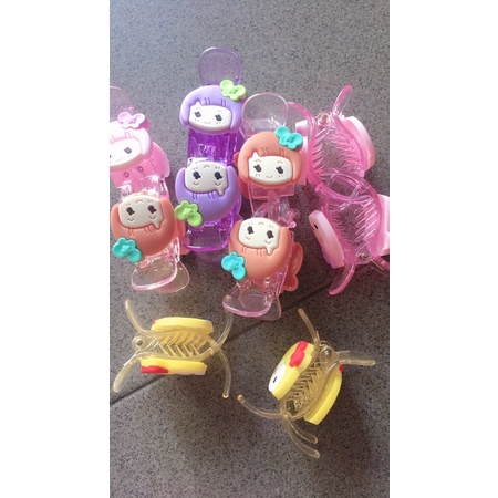 Kẹp càng cua 3 răng họa tiết hoạt hình dễ thương