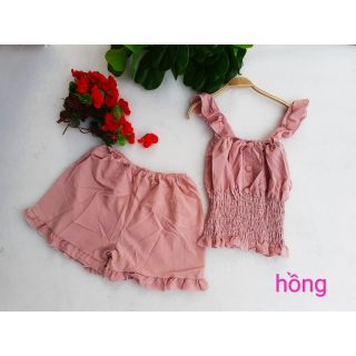 Bộ voan lụa cảnh tiên quần đùi