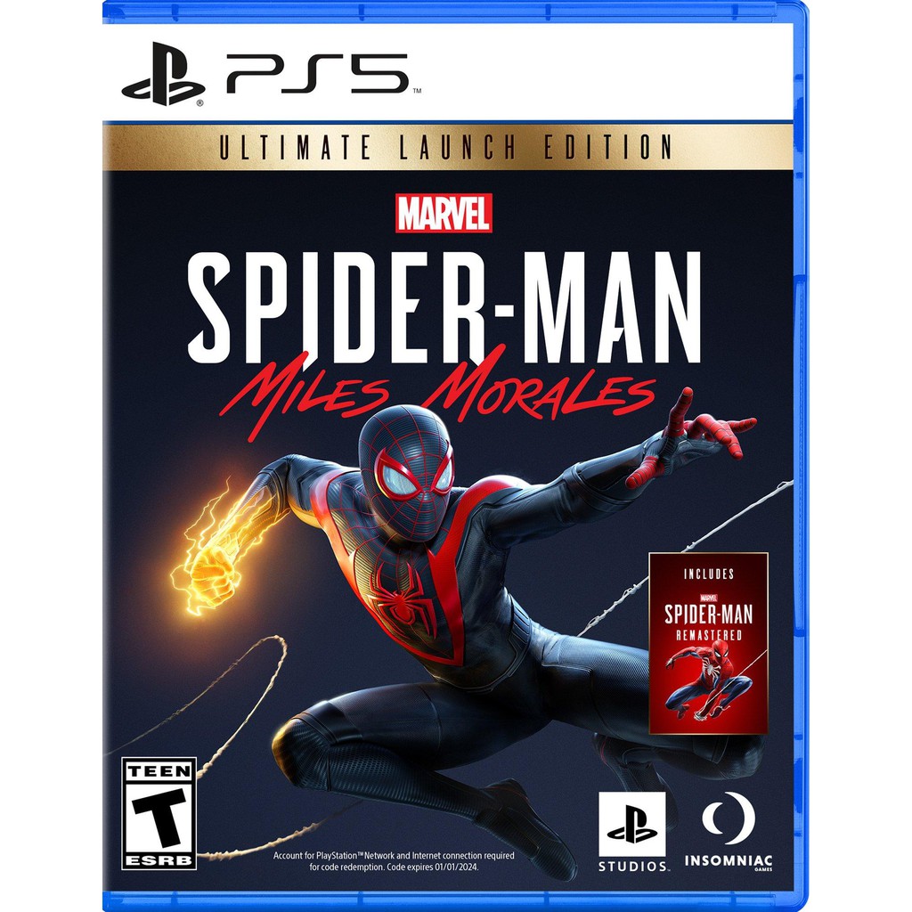 [Mã 159ELSALE hoàn 7% xu đơn 300K] Máy chơi game PS5 Kèm Game Spider-Man Miles Morales Ultimate Launch Edition Cho Ps5 -