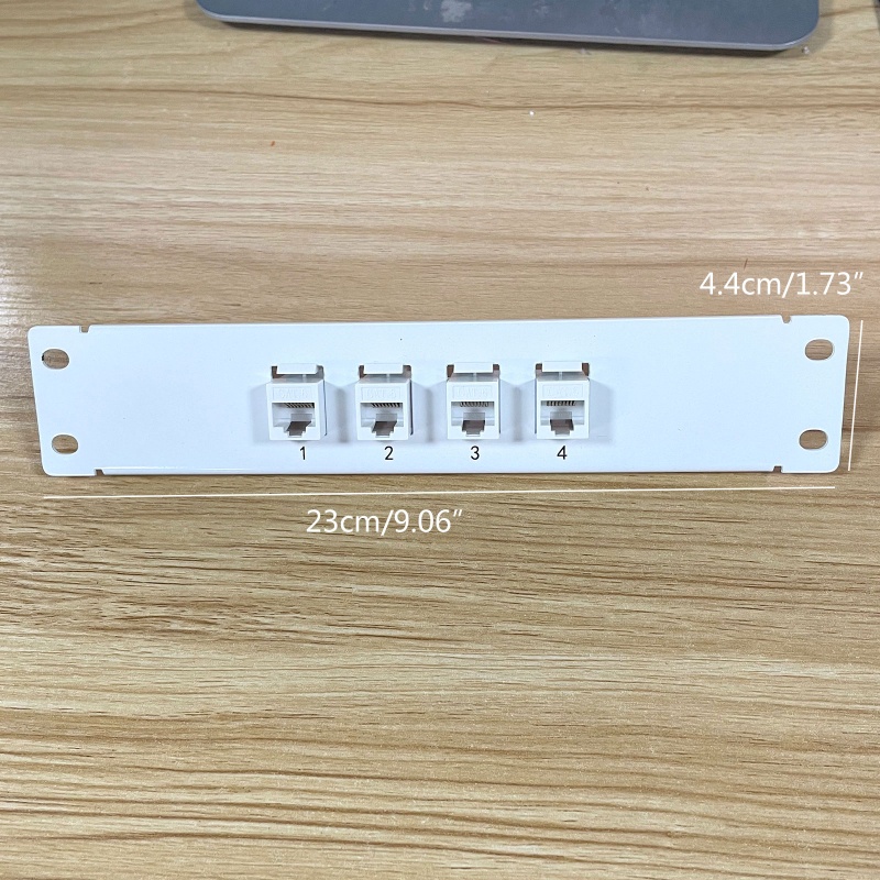 Bảng Điều Khiển 4 Cổng CAT6 10G Hỗ Trợ 1U Patch UTP 19inch