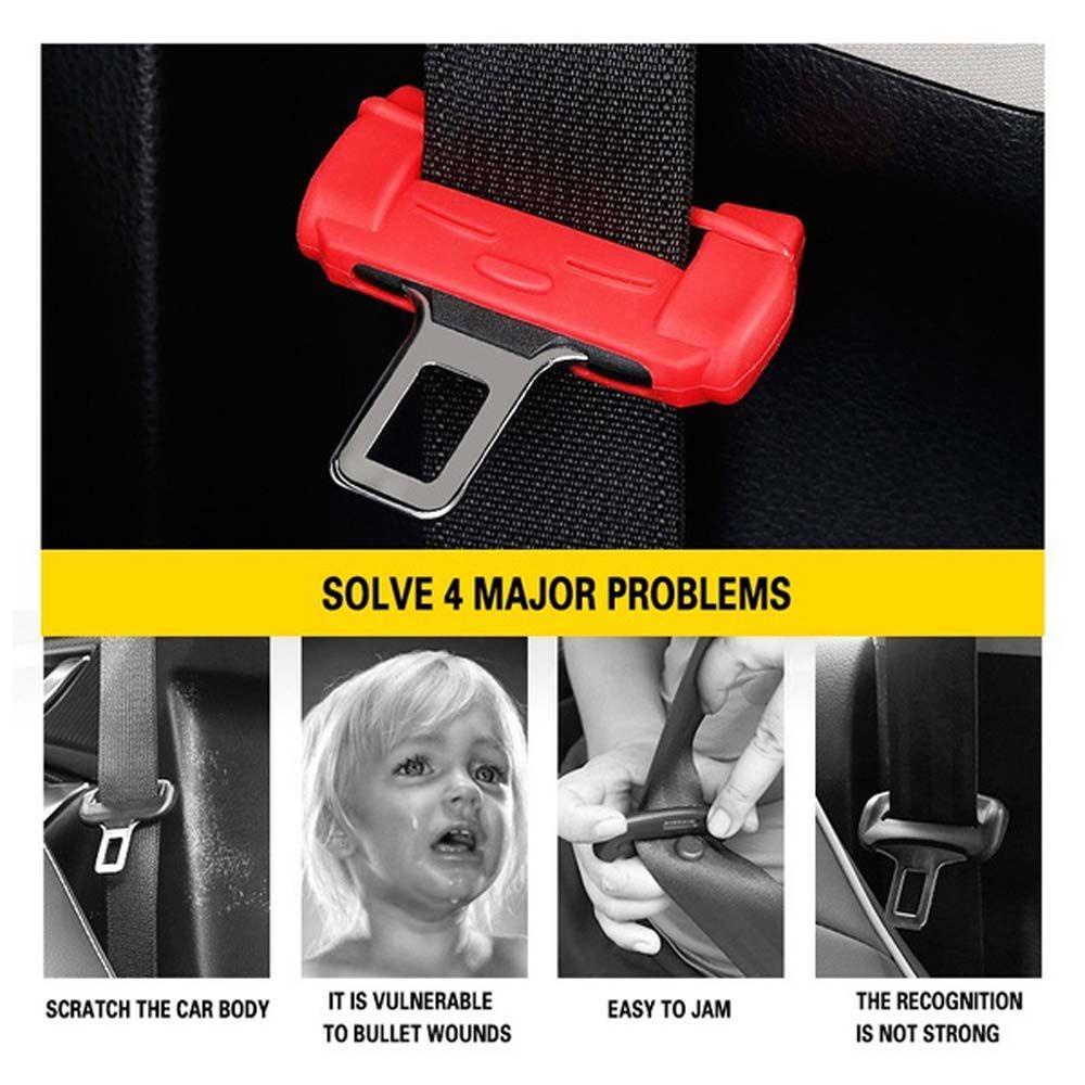 Vỏ Bọc Khóa Dây Đai An Toàn Chống Trầy Bằng Silicon Cho Xe Hơi VANES1