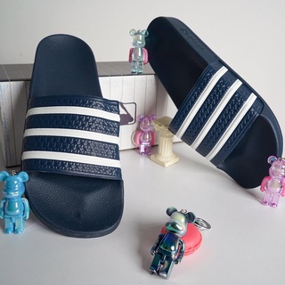 Dép nam quai ngang adilette - sọc xanh navy
