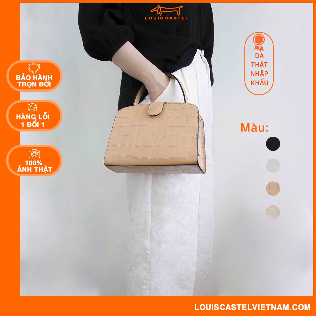 Túi quai xách Regina da thật Louis Castel 4 màu  SHLK137-140