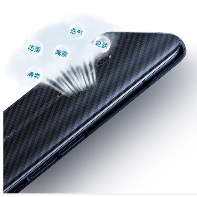 Miếng Dán Sợi Carbon Bảo Vệ Mặt Lưng Điện Thoại Oppo Realme 6 Pro 6i 6s