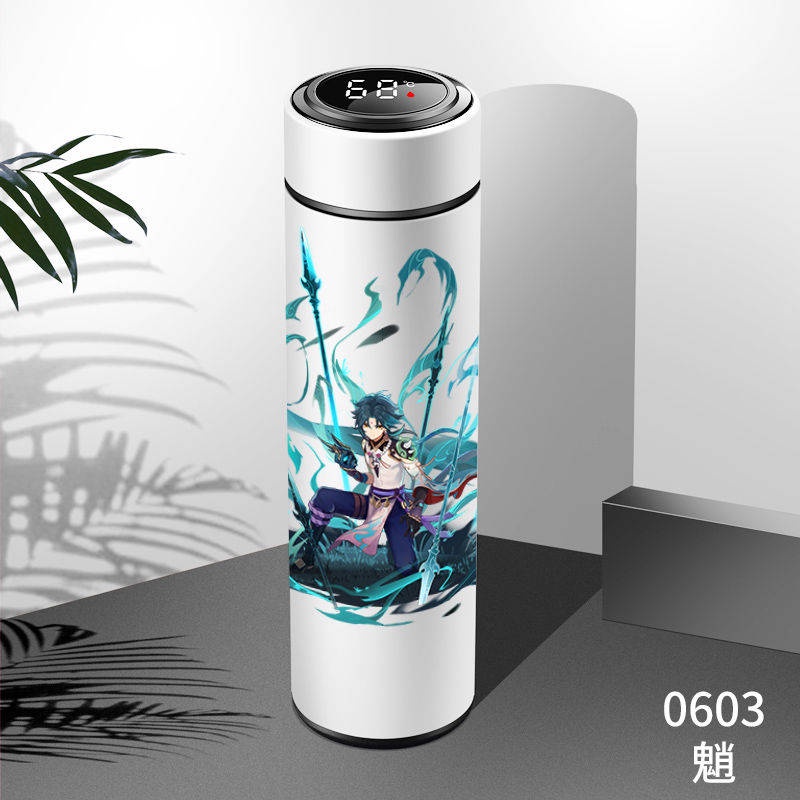 Bình Giữ Nhiệt Thông Minh Bằng Thép Không Gỉ 304 In Họa Tiết anime