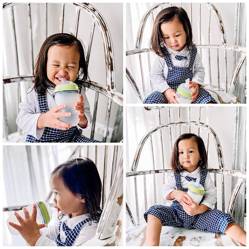 COMOTOMO Set 2 Núm Ti Giả Đường Kính 7CM Chống Tràn Tiện Dụng Cho Bình Sữa Em Bé