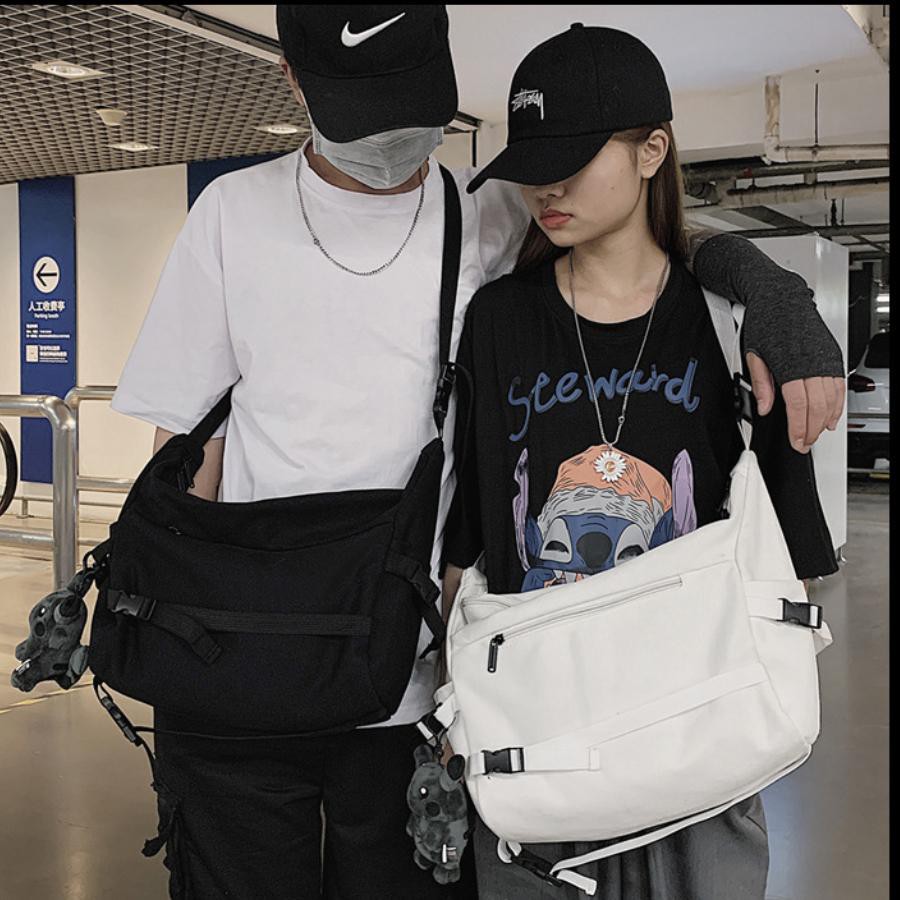 Túi tote vải canvas đeo chéo đeo vai ulzzang hàn quốc xinh xắn