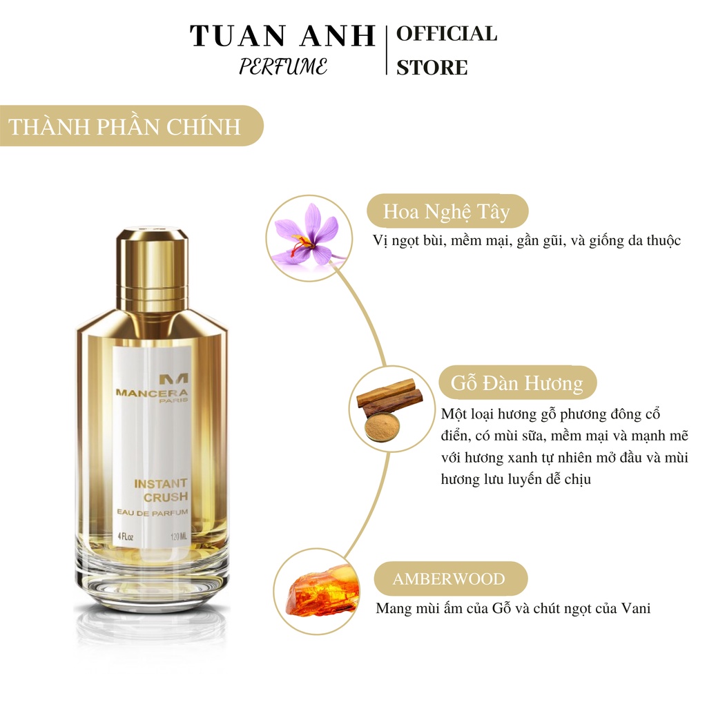 Nước hoa unisex cao cấp Mancera Instant Crush Eau De Parfum chính hãng thơm lâu giá rẻ TUAN ANH PERFUME