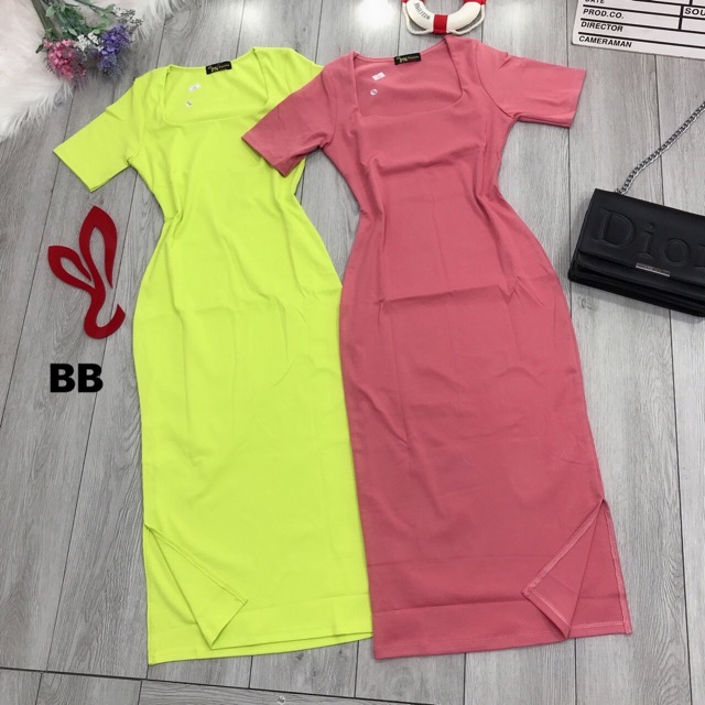 Đầm thun ôm cổ U | BigBuy360 - bigbuy360.vn