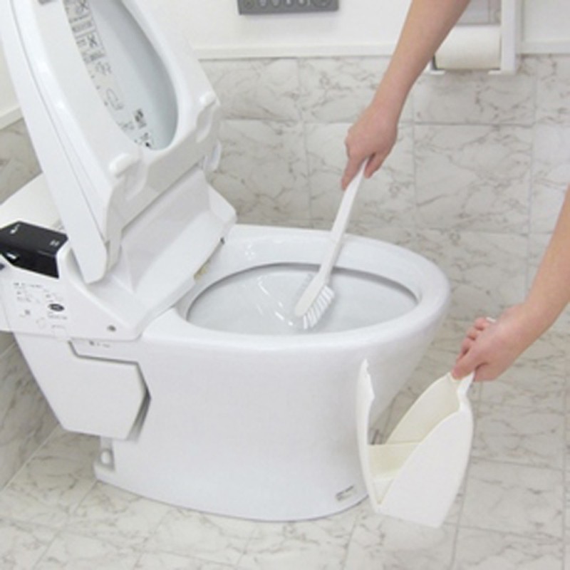 Chổi cọ toilet TOWA xuất Nhật Bản 38cm dạng đầu vuông tiện lợi