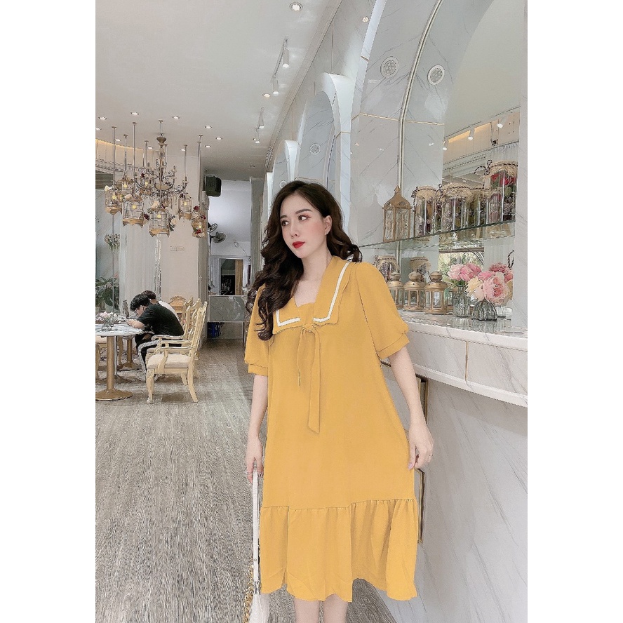 Đầm bầu ngắn tay M306 chất cát hàn thời trang thiết kế Mom and Baby