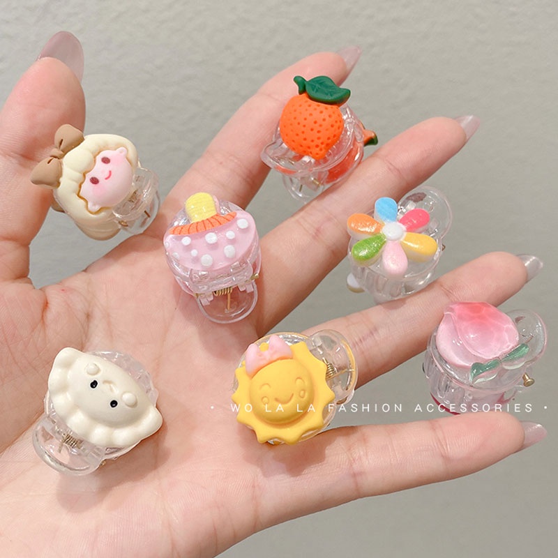 Kẹp Tóc Mini Trong Suốt Phong Cách Hàn Quốc Xinh Xắn Cho Bé Gái