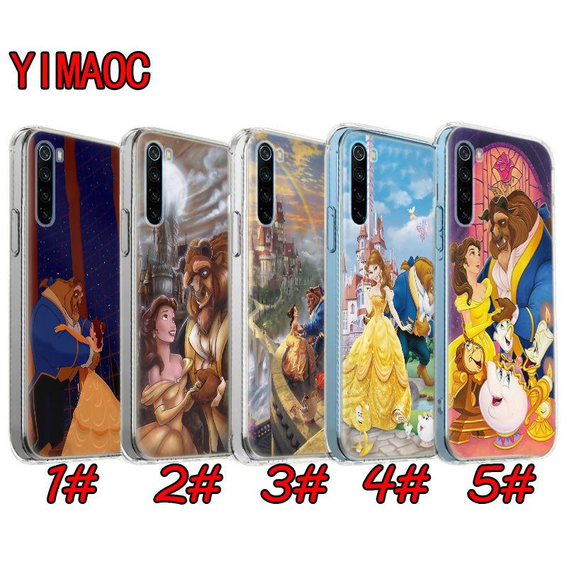 Huawei Y6 2018 Y6P Y7 2019 Y7A Y9 Prime 2019 Nova 2i 3i 5t TPU transparent Soft Case 7HD Beauty and the beast