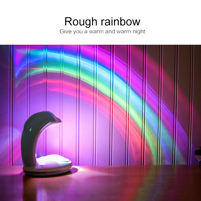 ✨Ready Stock✨Tiktok Robot Design USB Sunset Projection Floor Light Rainbow Modern Led Floor Light Living Room Stand Light Bedroom Projector Floor Lamp Đèn Led Màu Cầu Vồng Trang Trí Phòng Ngủ