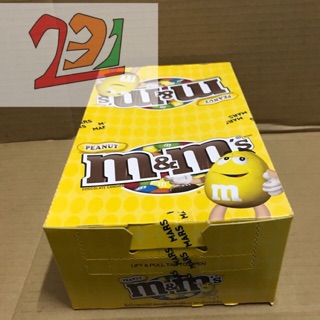 Hộp 24 Túi Kẹo M&M Peanut Vàng 40g(Bọc Lạc)