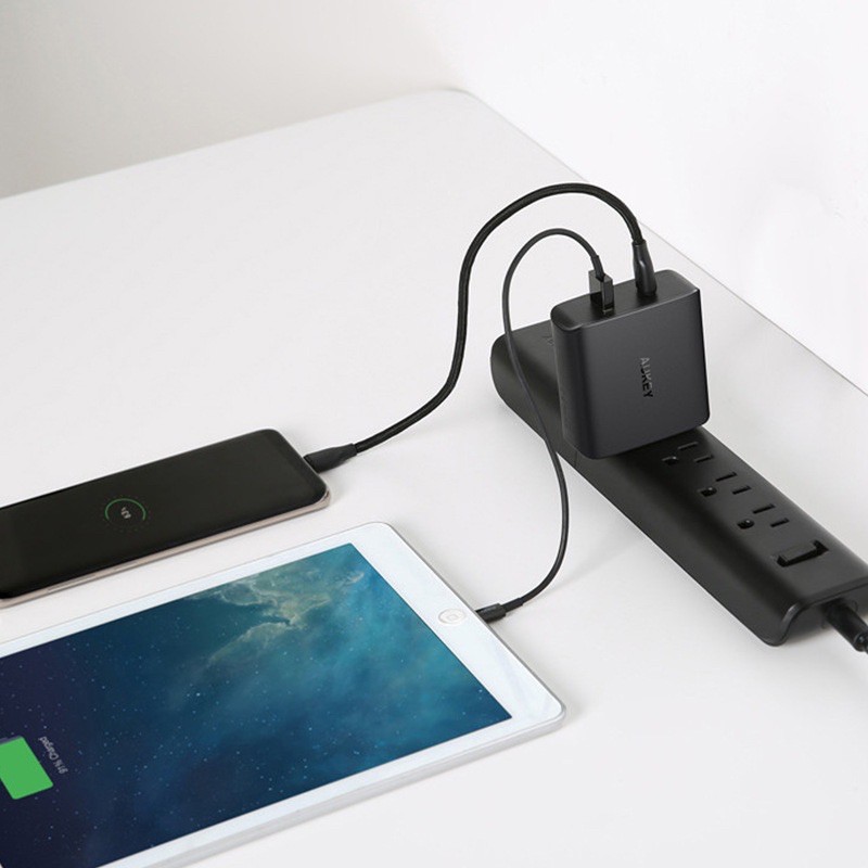 Sạc chính hãng AUKEY PA-Y7 và PA-Y10 cổng USB C VÀ USB A