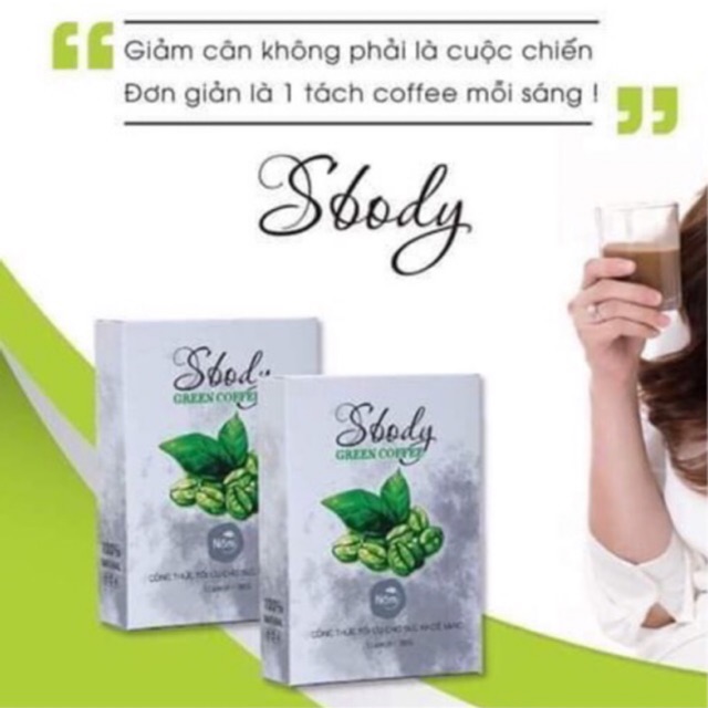 [TẶNG TRÀ GẠO LỨT] Giảm cân cafe xanh Sbody (hàng chính hãng) | WebRaoVat - webraovat.net.vn