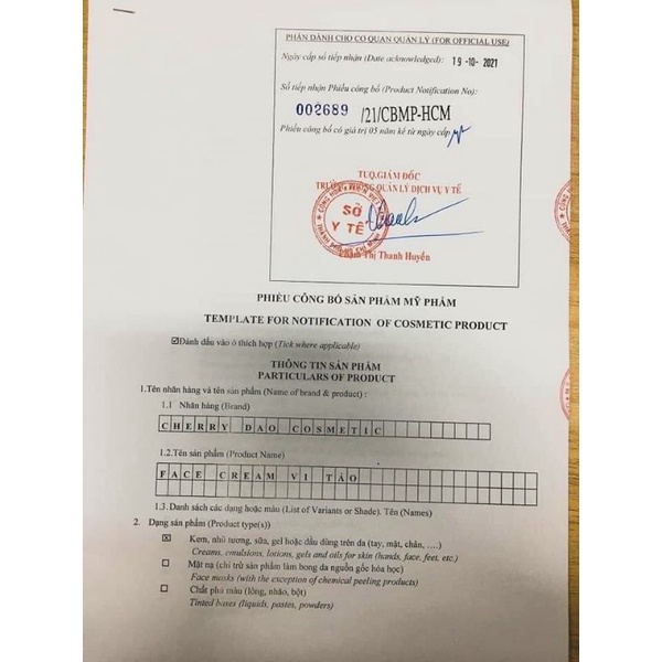Kem vi tảo CRD