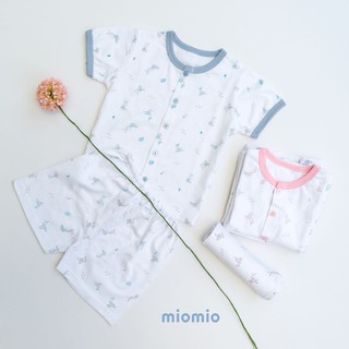 Bộ Cộc Tay Miomio Cài Giữa Cotton Mỏng Mio