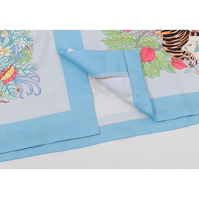 Áo Sơ Mi Nam Tay Ngắn In Họa Tiết Hổ Phong Cách vintage Chất Lượng Cao