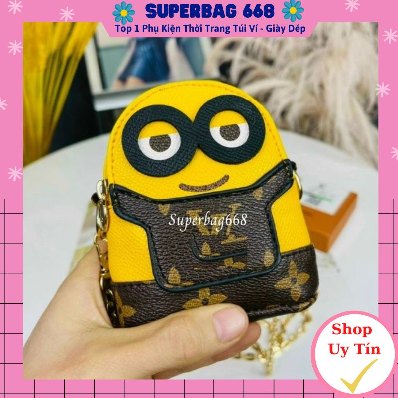 Túi đeo chéo mini, ví mini đựng tiền hình Minion cute ngộ nghĩnh dễ thương SPB45