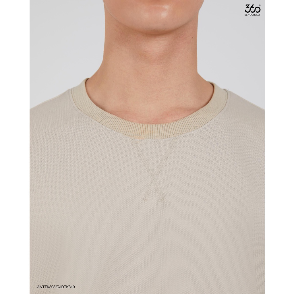 Áo nỉ dài tay nam cổ tròn thương hiệu 360 Boutique chất liệu lacoste cao cấp - ANTTK303